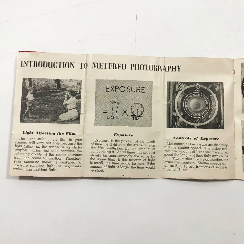 1953 Weston Master II Universal Exposure Meter Model 735 Instruction Book